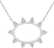 Seed2Stone Spiky Oval Diamond Pendant