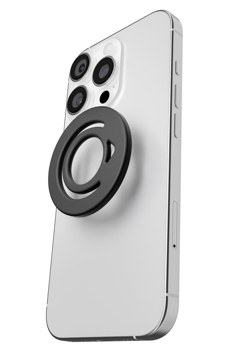 Moxyo Silicone MagSafe Finger Grip Holder, Alternate, color, Black