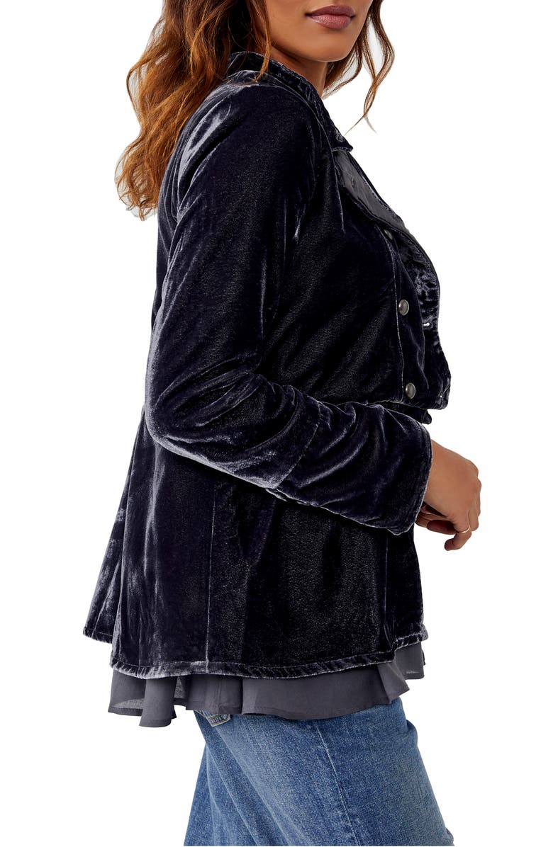 Free People Faye Velvet Jacket, Alternate, color, 