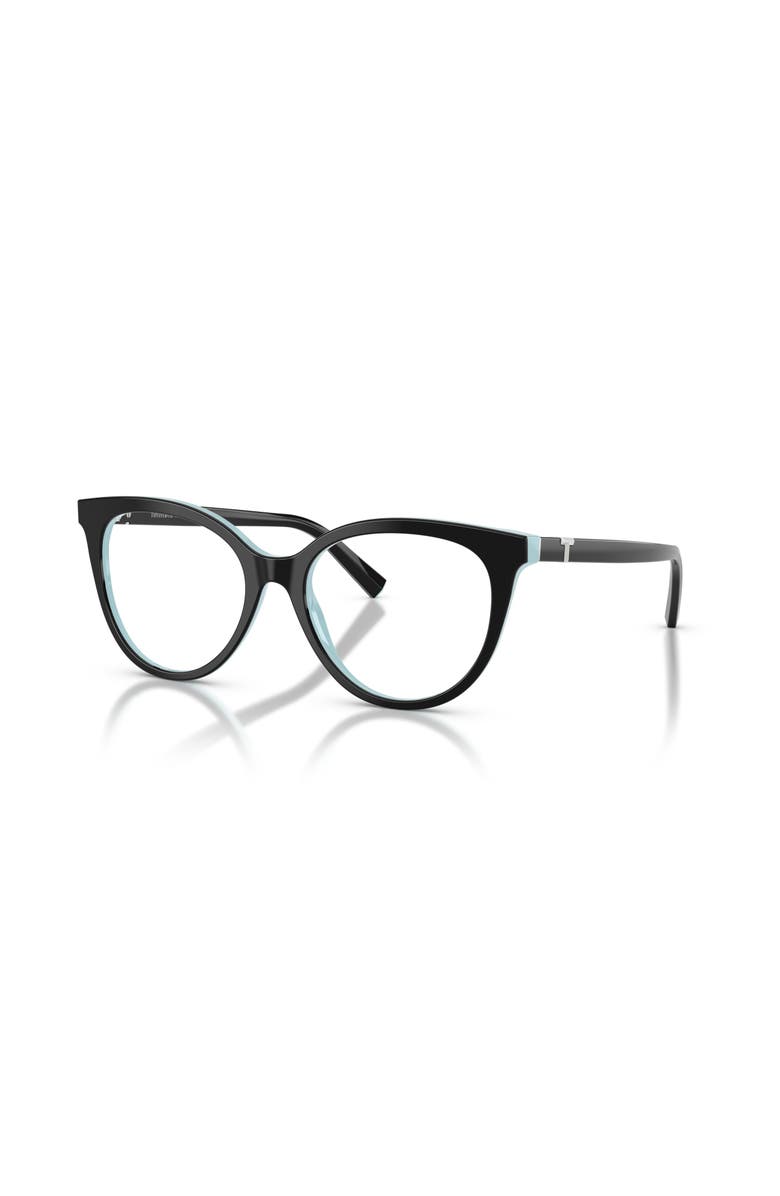 Tiffany & Co. 53mm Cat Eye optical glasses, Main, color, Black