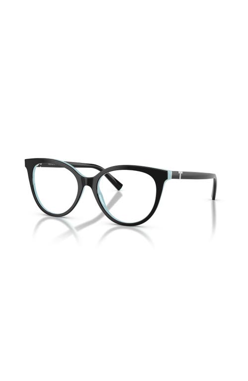 Tiffany & Co . 53mm Cat Eye Optical Glasses In Black