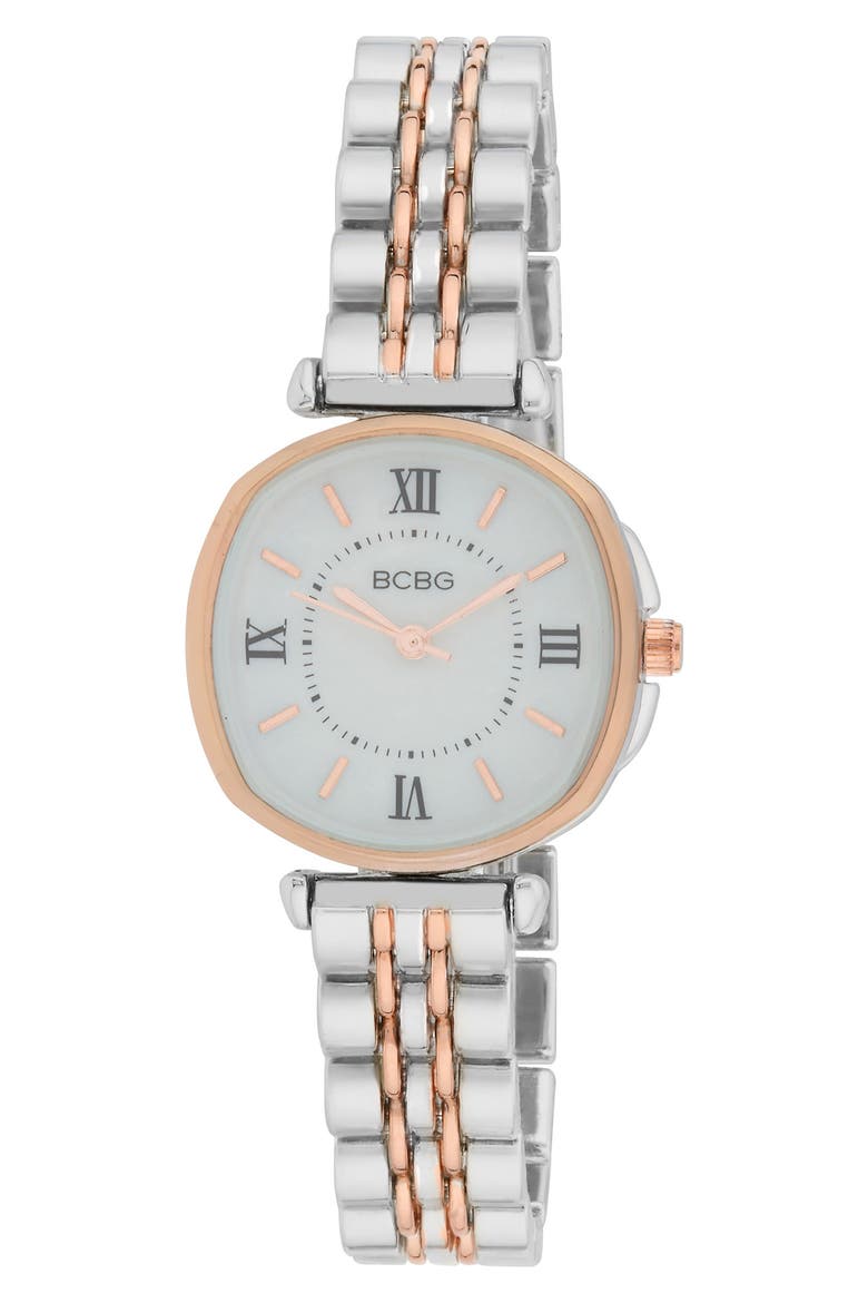 Oval Bracelet Strap Watch, 28mm, Main, color, TWO TONE