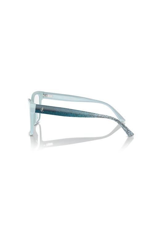 Jimmy Choo 55mm Rectangle Optical Glasses In Blue