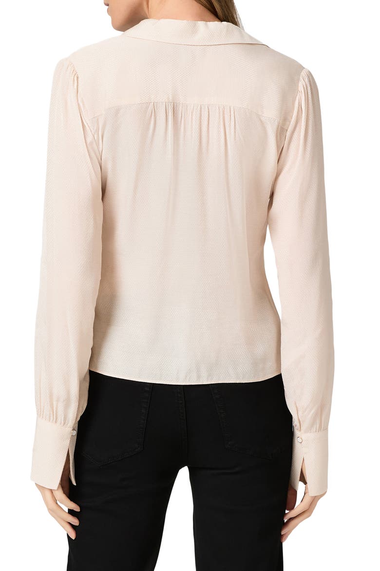 Camu Jacquard Button-Up Shirt, Alternate, color, ANTIQUE WHITE