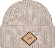 New Era Men's New Era Light Beige Miami Dolphins Logo Applique Cuffed Knit Hat