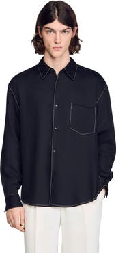 SANDRO Loose-fit shirt