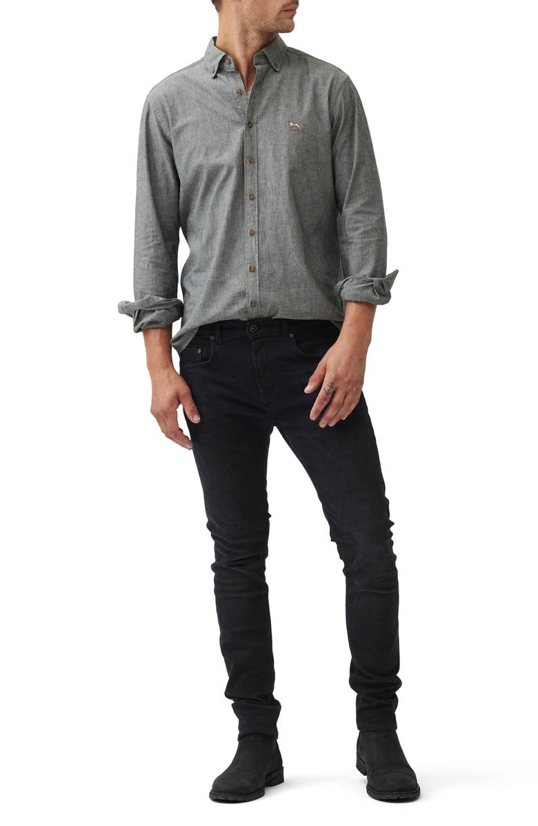 Rodd & Gunn Kirklands Original Fit Cotton Chambray Button-Down Shirt, Alternate, color,