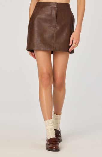 ASTR the Label Faux Leather Miniskirt