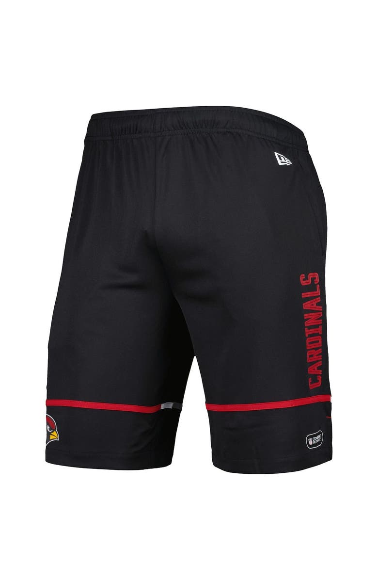 New Era Men's New Era Black Arizona Cardinals Combine Authentic Rusher Training Shorts, Alternate, color, Black