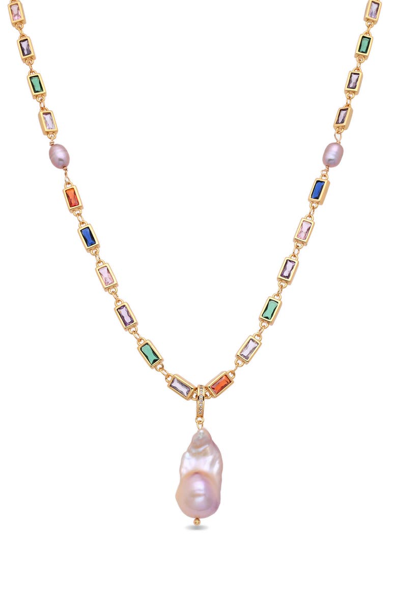 EYE CANDY LOS ANGELES Megan Pendant Necklace, Main, color, Gold