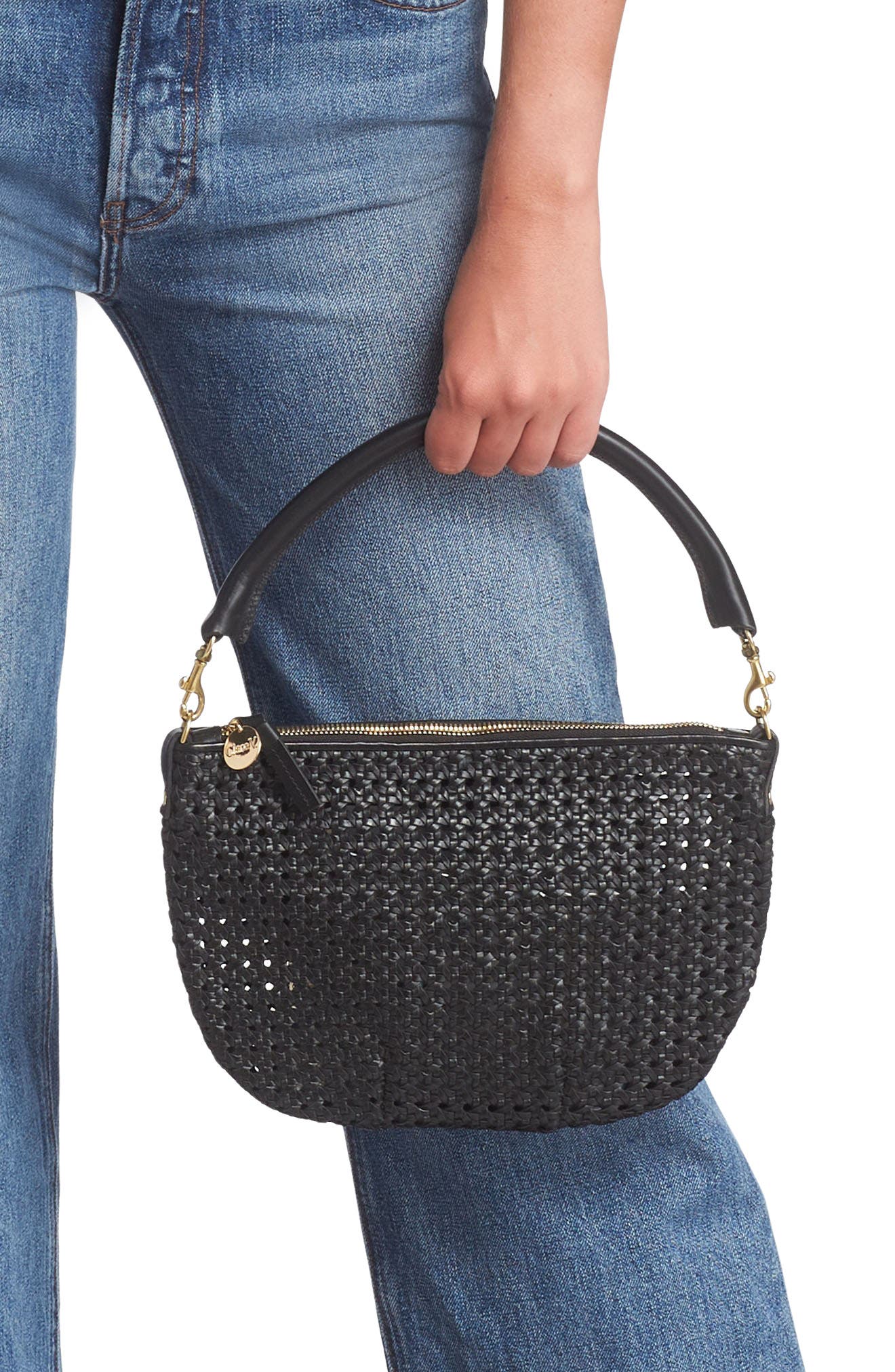 Женские сумки Clare V. Petit Moyen Woven Messenger Bag — фото 3