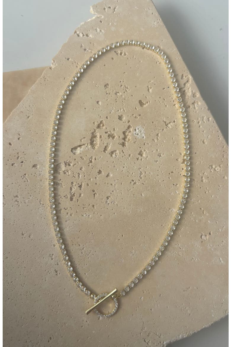 Crystal Toggle Necklace, Alternate, color, GOLD