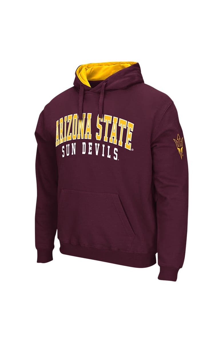 COLOSSEUM Men's Colosseum Maroon Arizona State Sun Devils Double Arch Pullover Hoodie, Alternate, color, 