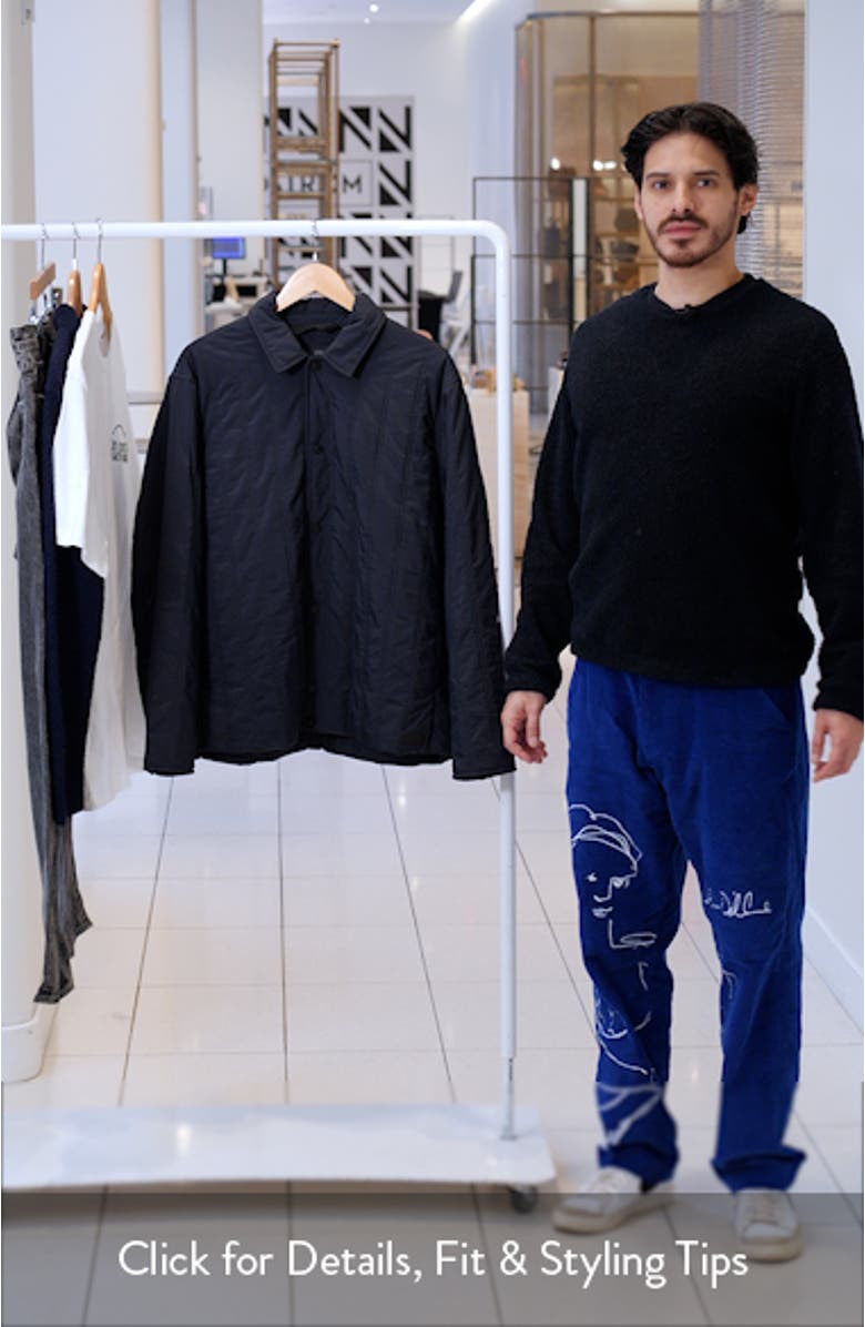 Maxwell Quilted Nylon Shirt Jacket, sales video thumbnail