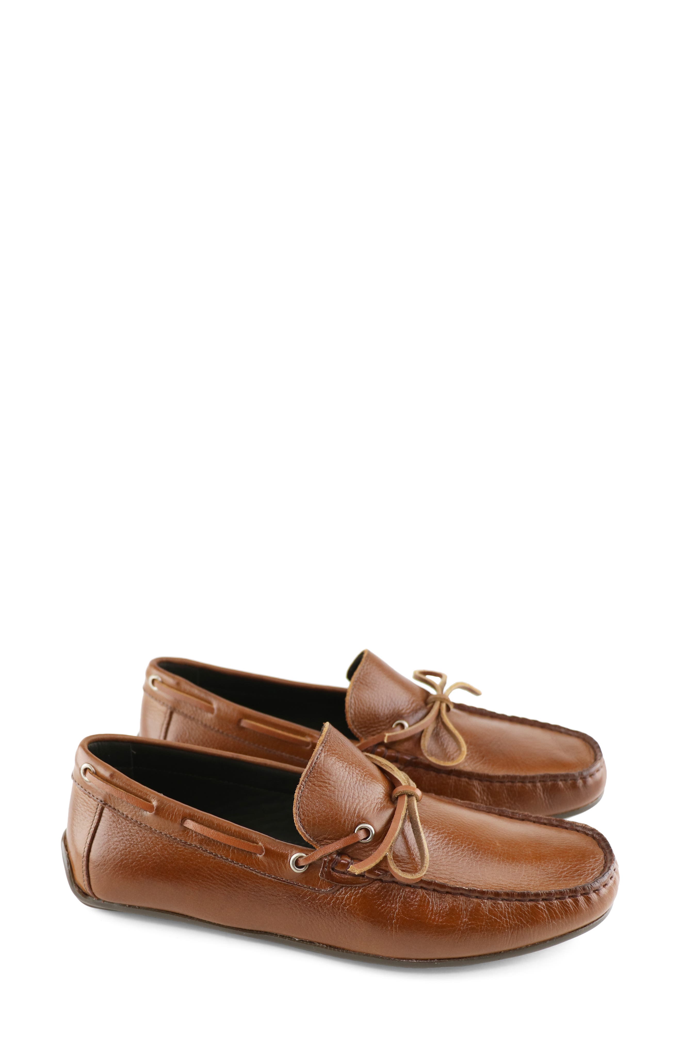 Somerville Leather Loafer, Alternate, color, COGNAC GRAINY