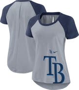 Nike Women's Nike Heather Gray Tampa Bay Rays Summer Breeze Raglan Fashion T-Shirt