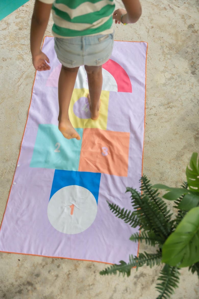 Play Towel Hopscotch Beach & Pool Play Towel, Alternate, color, Multi