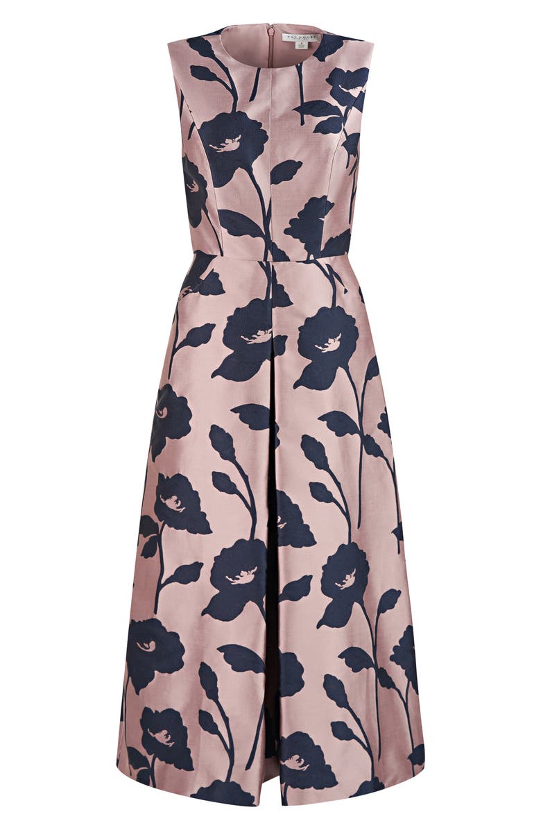 Kay Unger Coty Floral Crop Wide Leg Jumpsuit, Alternate, color, 