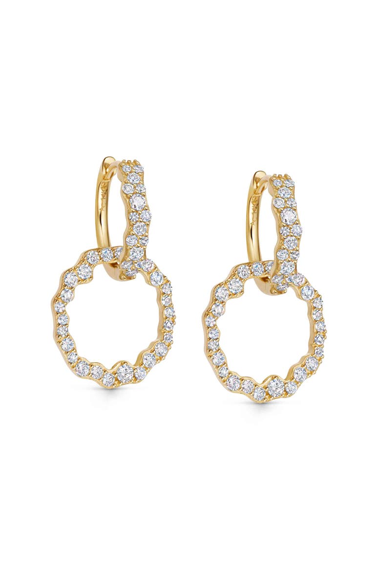 Solid Gold Asteri Lab Grown Diamond Hoop Earrings, Main, color, Gold