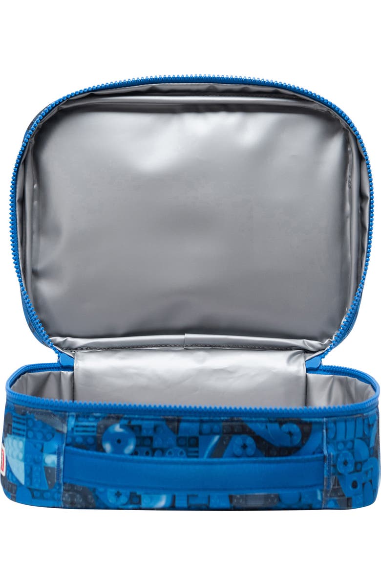 Herschel Supply Co. Kids' LEGO<sup>®</sup> Pop Quiz Lunch Bag, Alternate, color, Abstract Bricks Blue