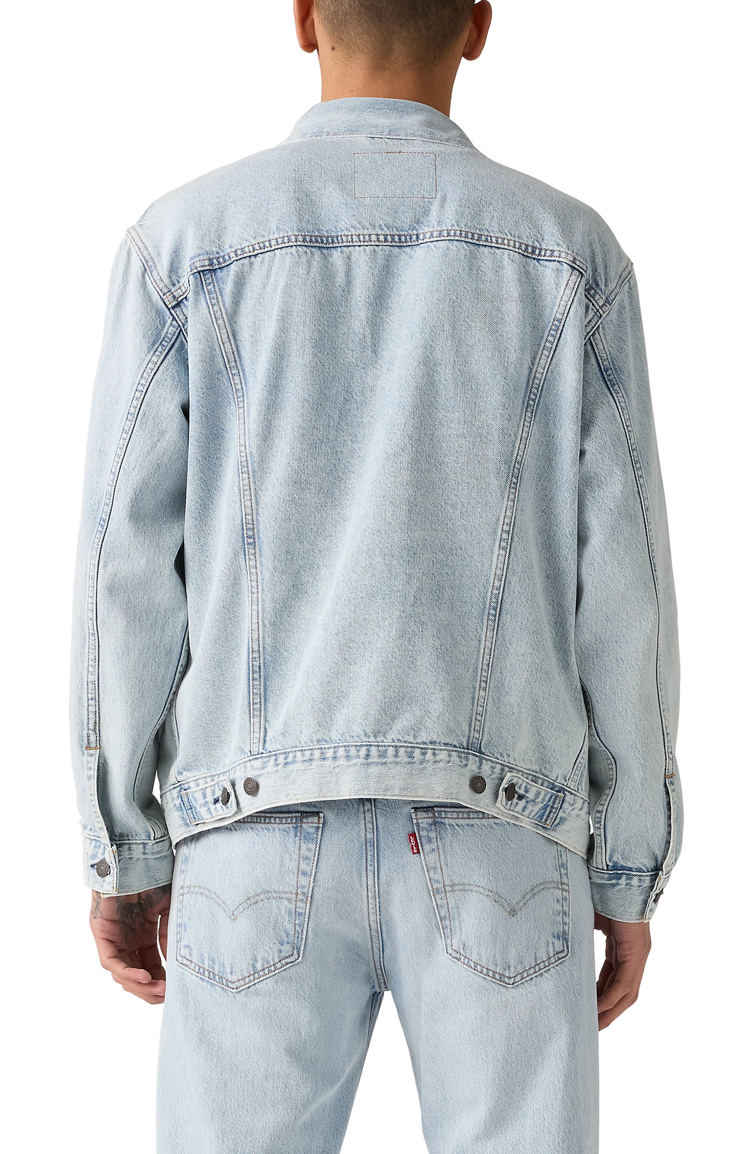 Relaxed Fit Denim Trucker Jacket - image 2
