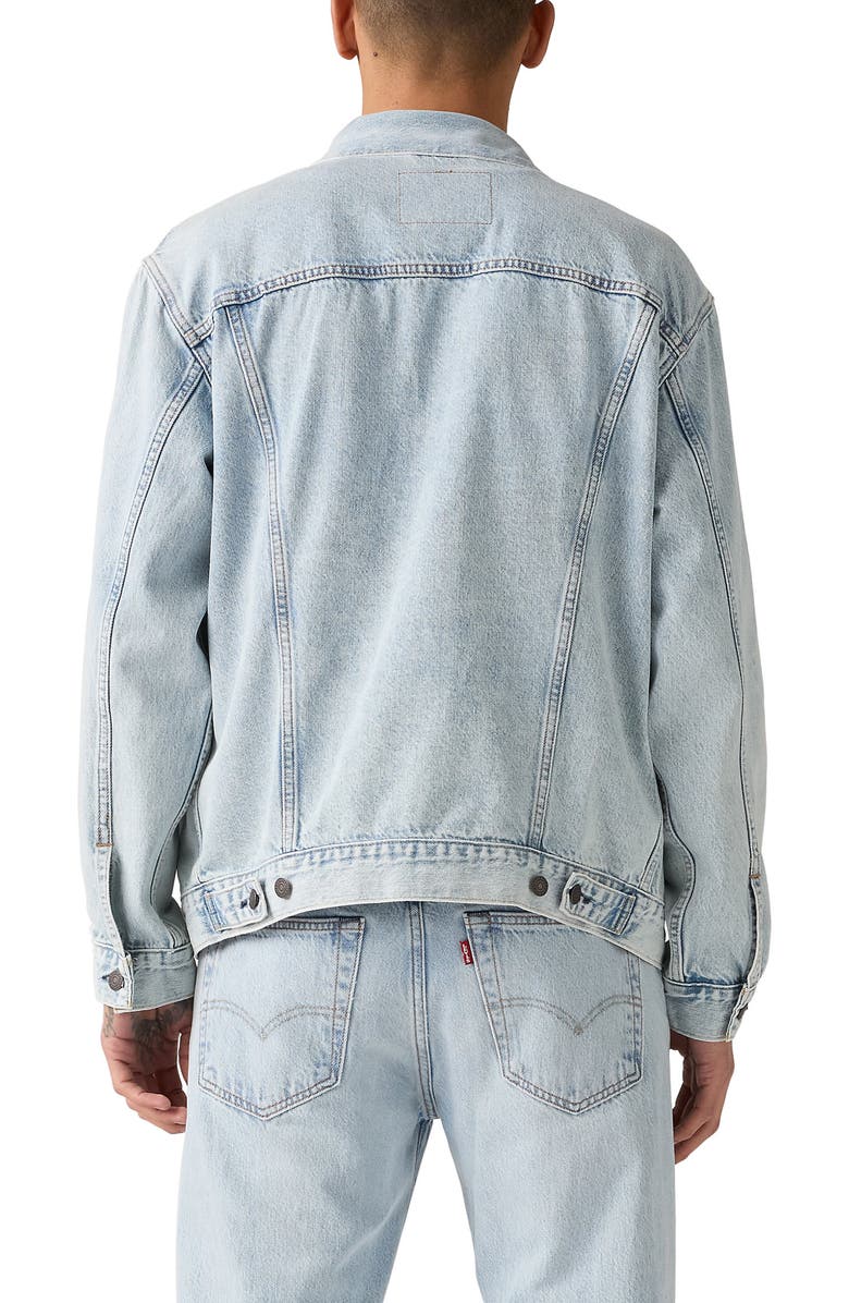 Levi's Relaxed Fit Denim Trucker Jacket, Alternate, color, Brightside Trucker