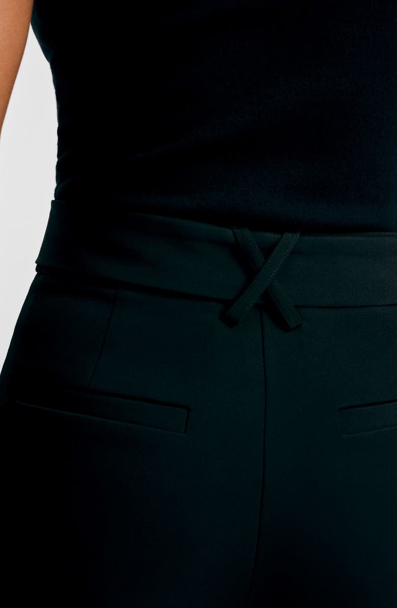 Isaac Mizrahi New York Cady Wide Leg Pants with Tie Waist, Alternate, color, 