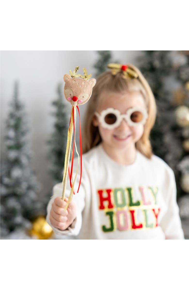 Sweet Wink Reindeer Christmas Wand, Alternate, color, Multicolor