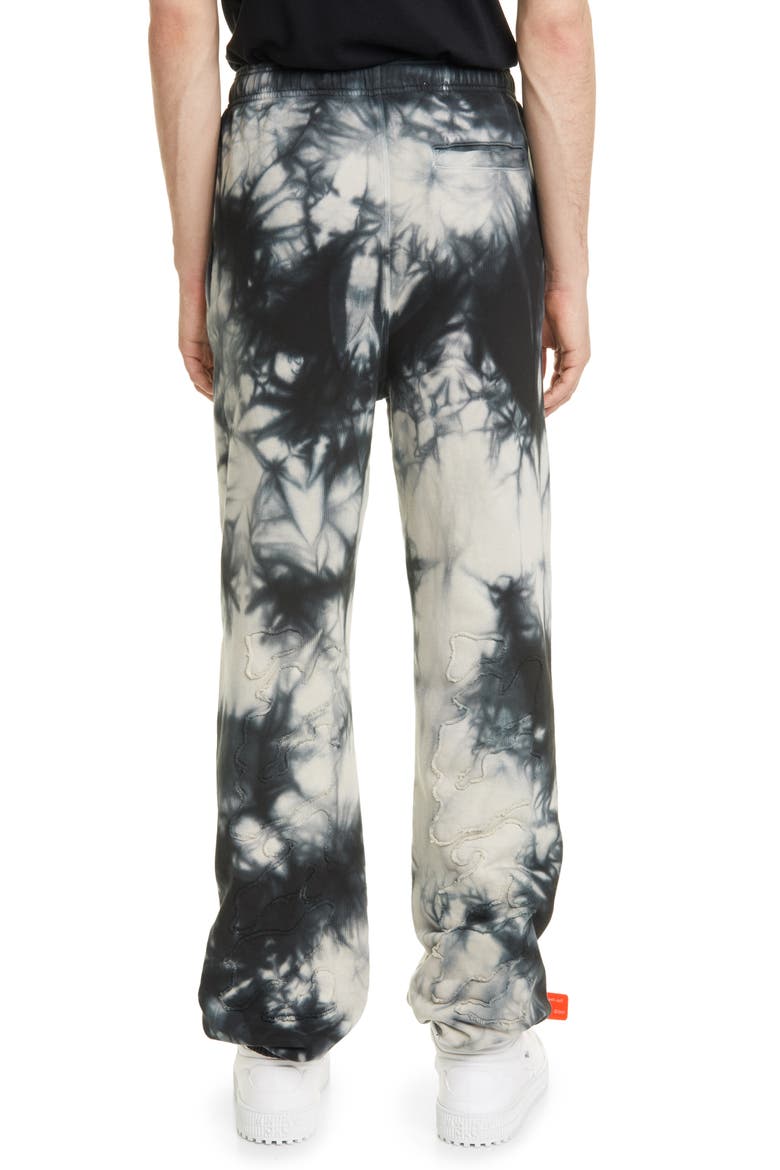 Tie Dye Slim Sweatpants, Alternate, color, BEIGE