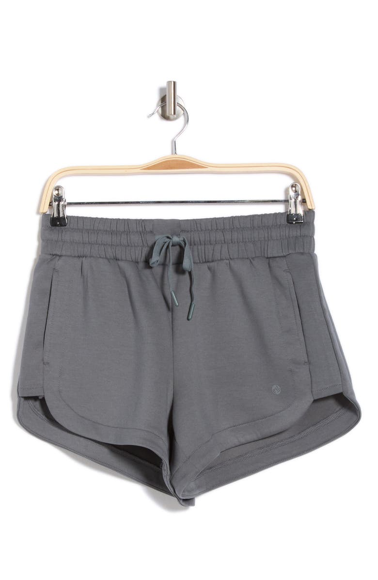 APANA Scuba Knit Shorts, Alternate, color, Teal