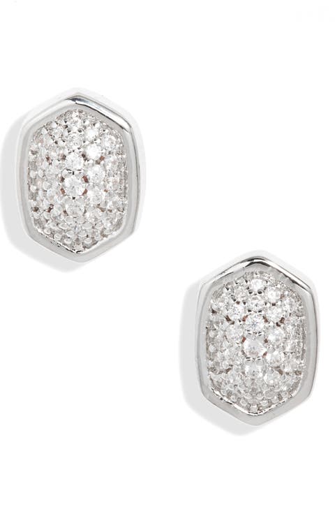Alanna Cubic Zirconia Stud Earrings