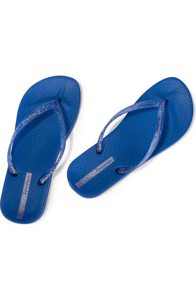 Ipanema Ana Connect II Flip Flop, Alternate, color, Blue/ Glitter Blue