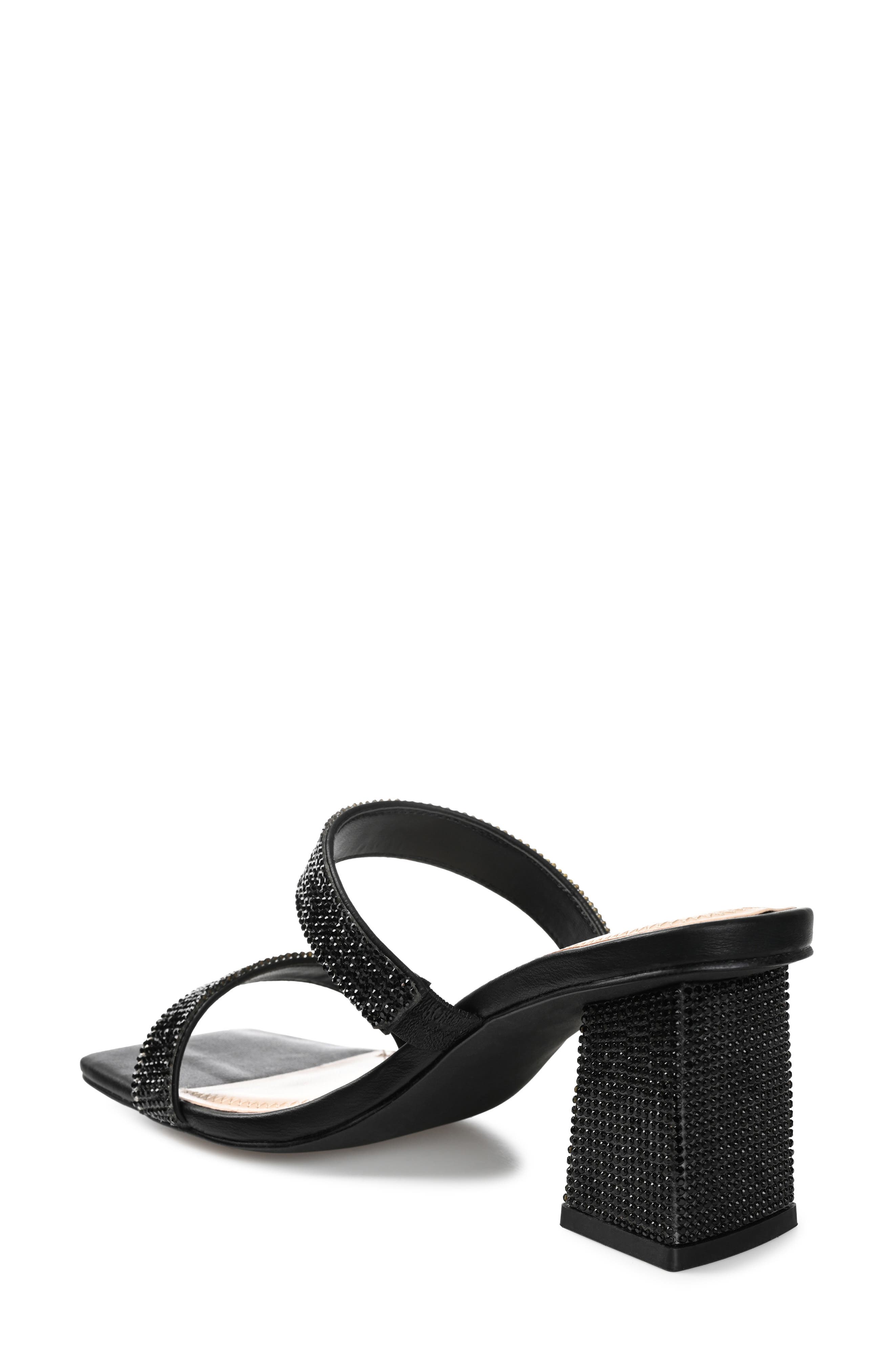 Shandee Heeled Sandal, Alternate, color, BLACK
