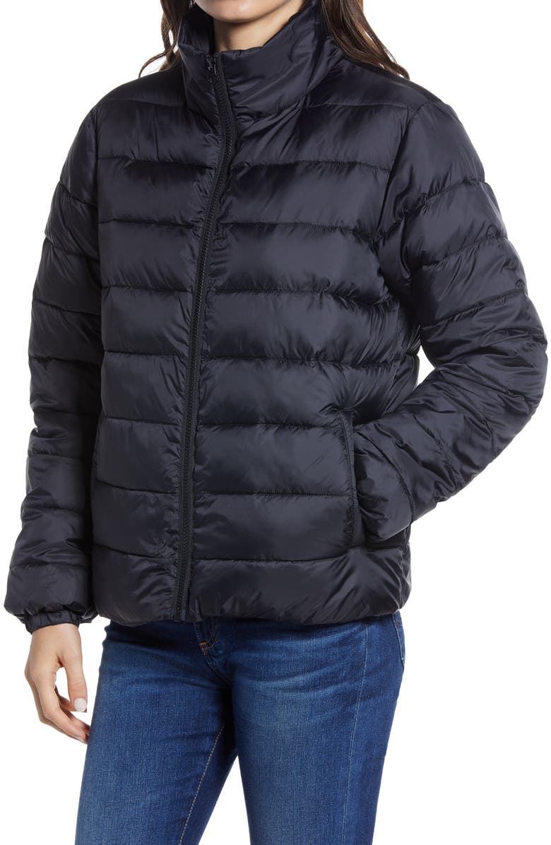 Nordstrom Zip Puffer Coat, Alternate, color,