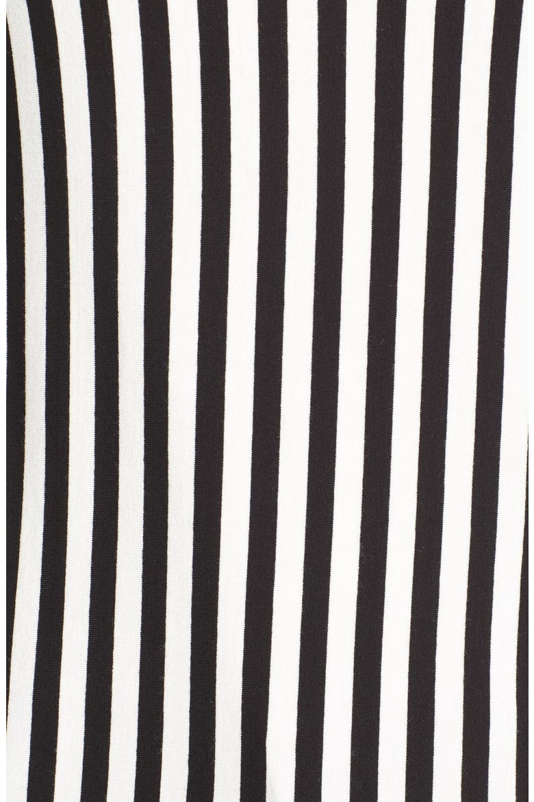 'Sonnet Stripe' Crewneck Top, Alternate, color, RICH BLACK