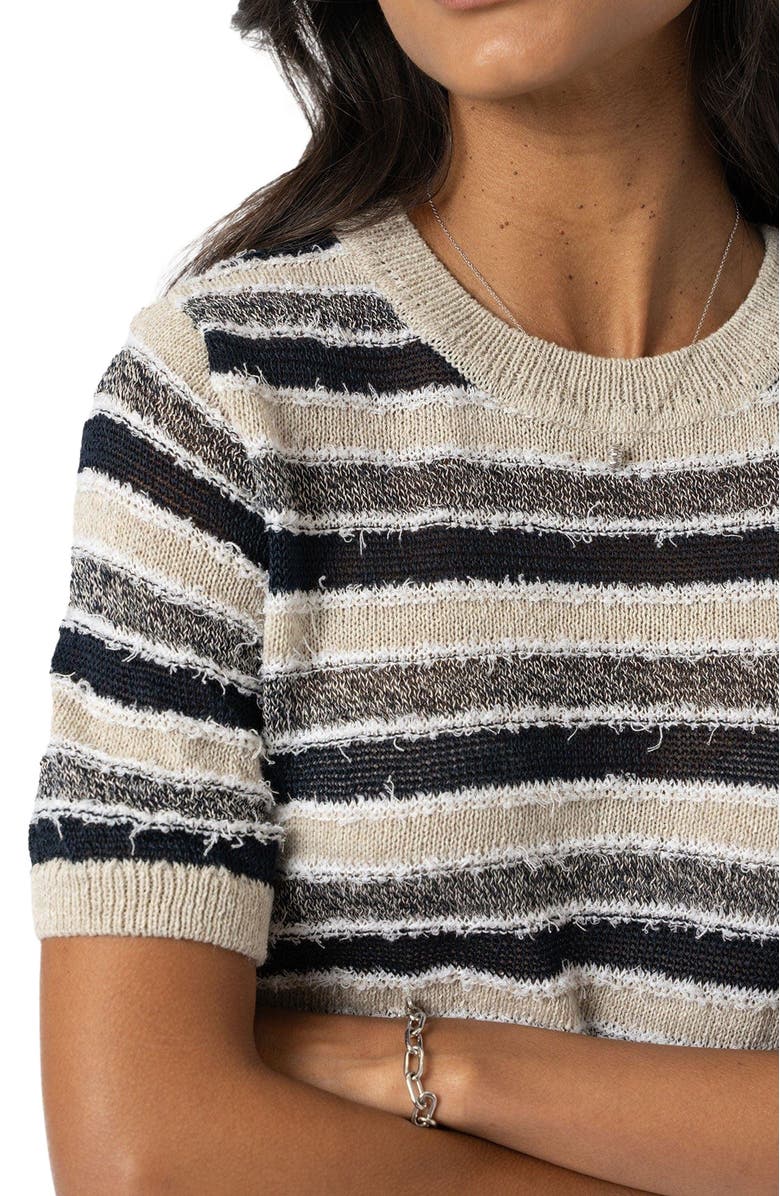 Saint + Sofia Fearne Knit Tee, Alternate, color, Blue