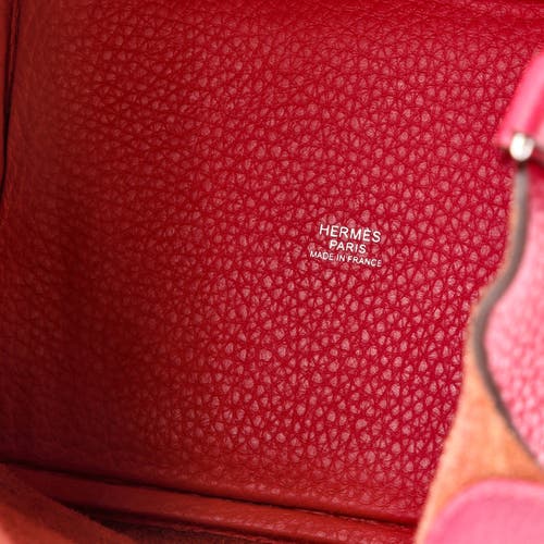 Pre-owned Hermes Hermes Picotin Lock Bag Clemence Pm In Pink