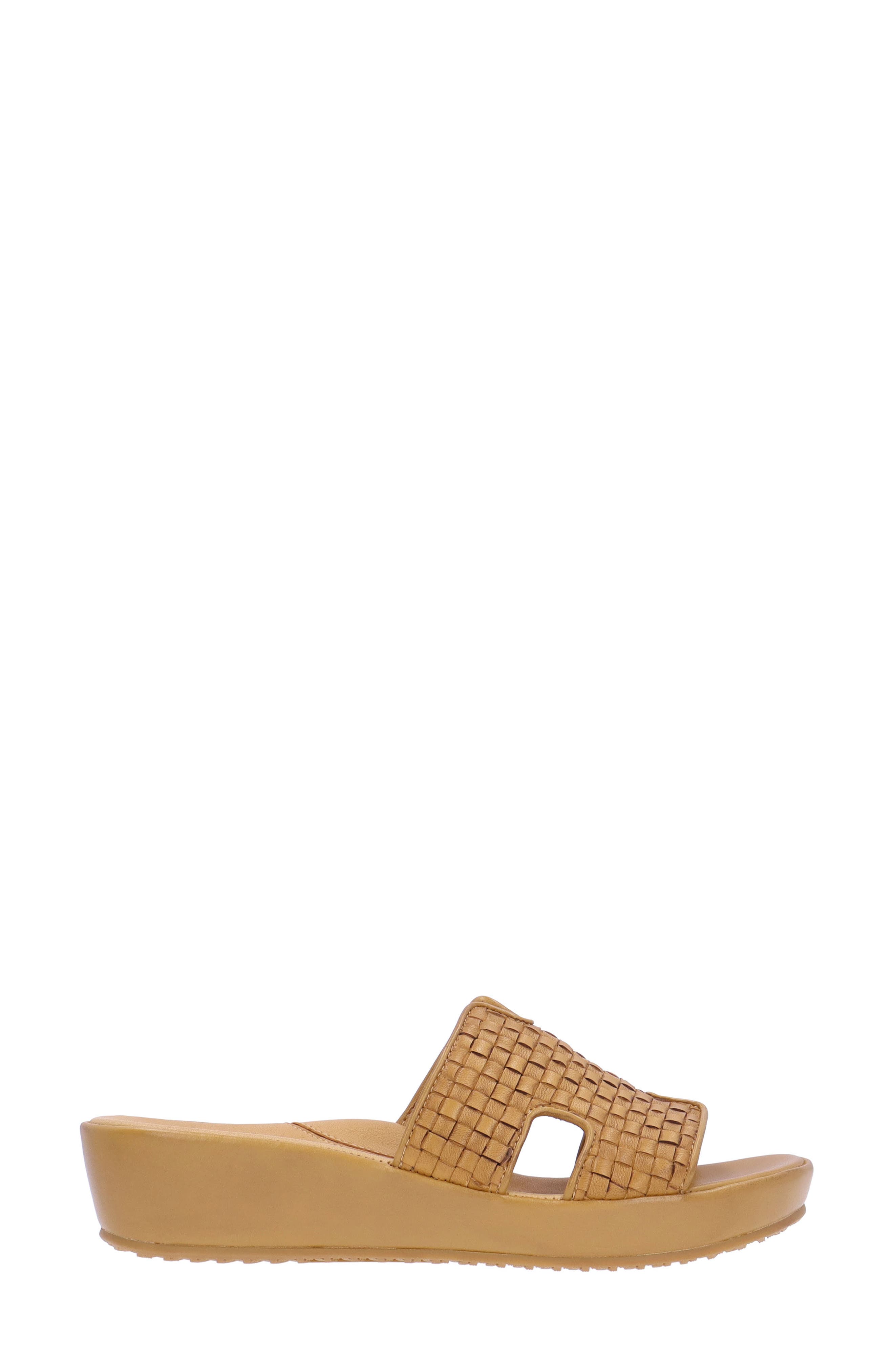 L'Amour des Pieds Cusaro Platform Wedge Slide Sandal, Alternate, color, Lioness