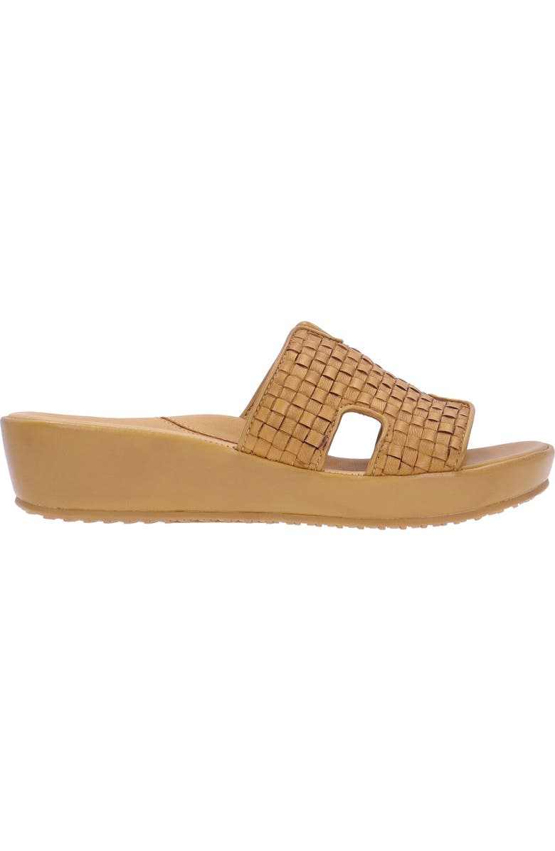 L'Amour des Pieds Cusaro Platform Wedge Slide Sandal, Alternate, color, Lioness