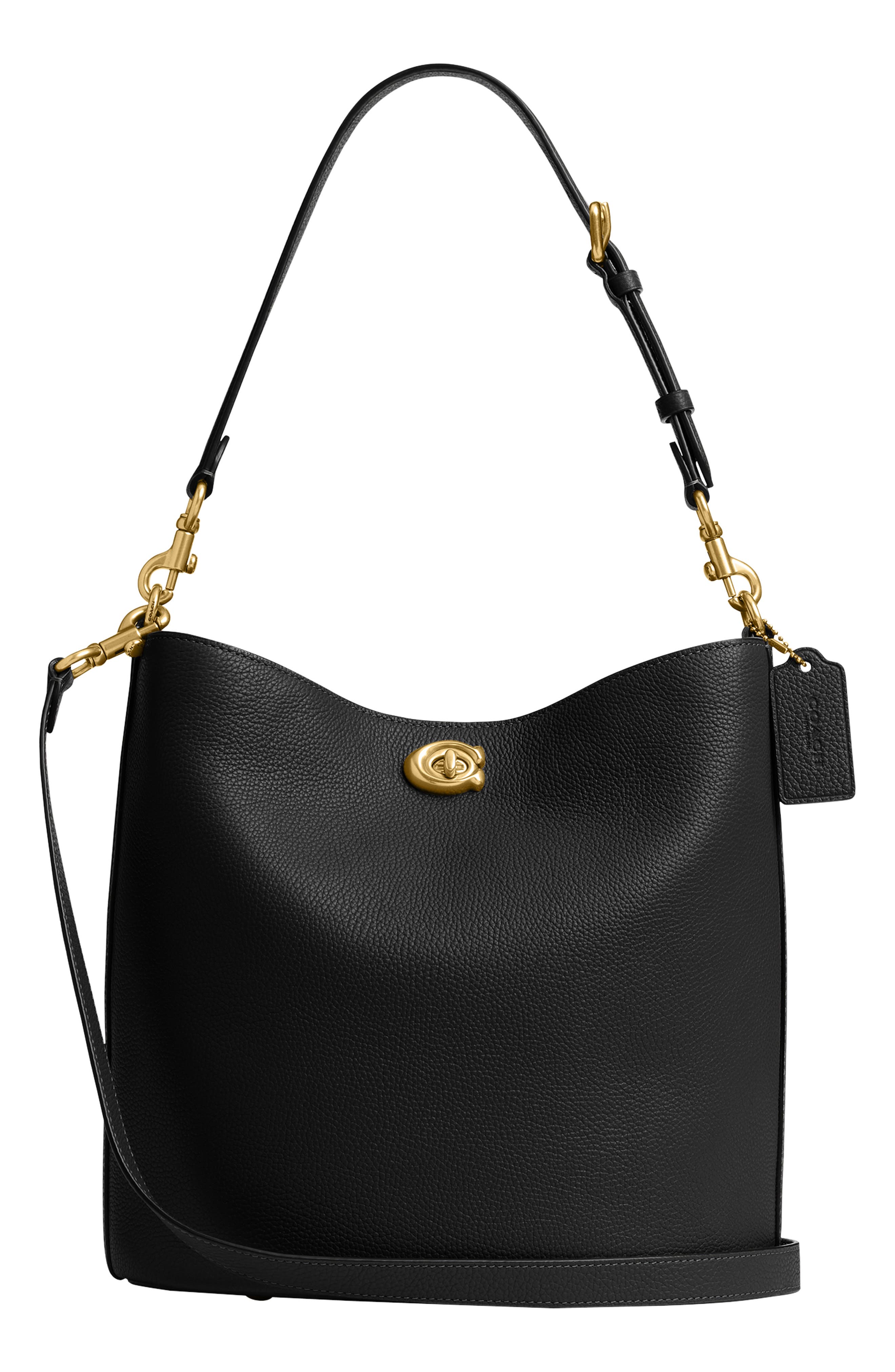 COACH Willow Polished Pebble Leather Shoulder Bag, Main, color, 