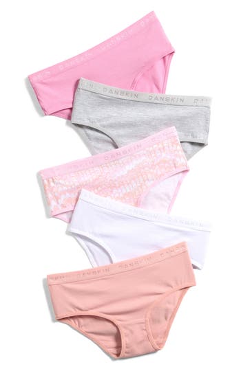 Danskin Kids' Assorted 5-pack Hipster Briefs In Multi