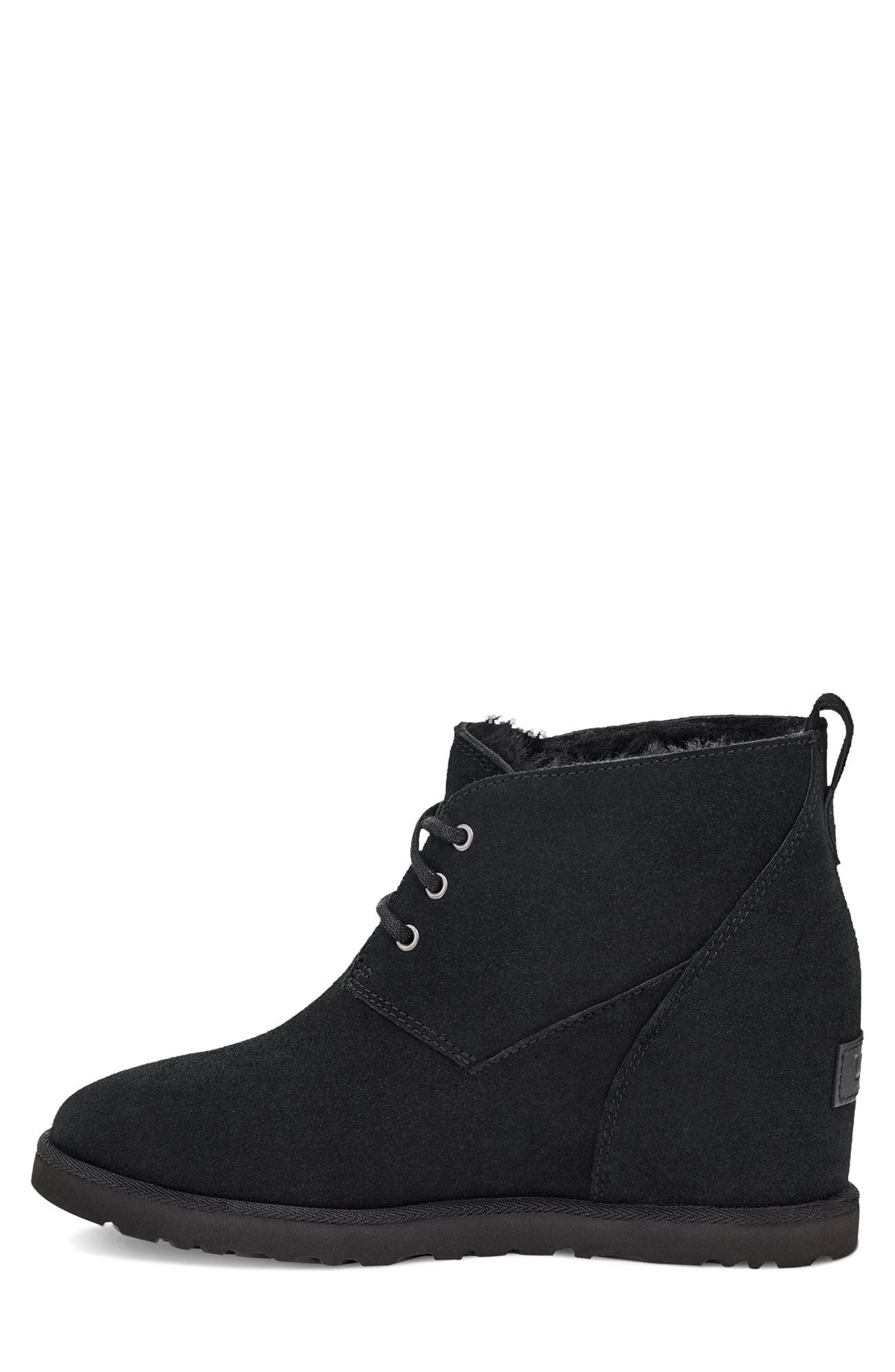 UGG<sup>®</sup> UGG Classic Femme Lace-Up Genuine Shearling Lined Bootie, Alternate, color, 