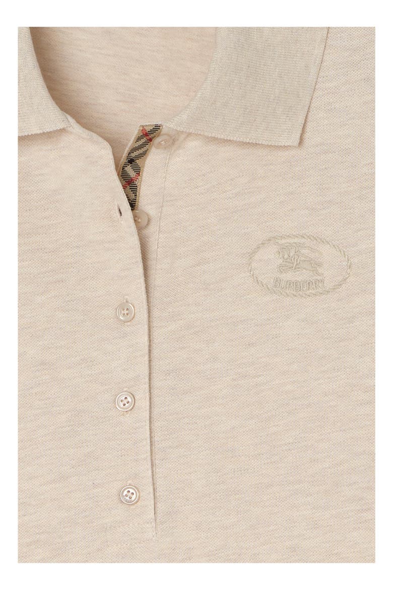 Cotton Polo Shirt, Alternate, color, Beige melange
