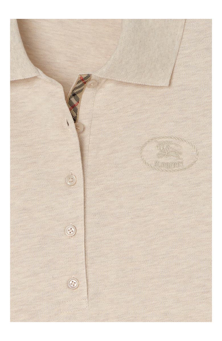 Burberry Cotton Polo Shirt, Alternate, color, Beige Melange