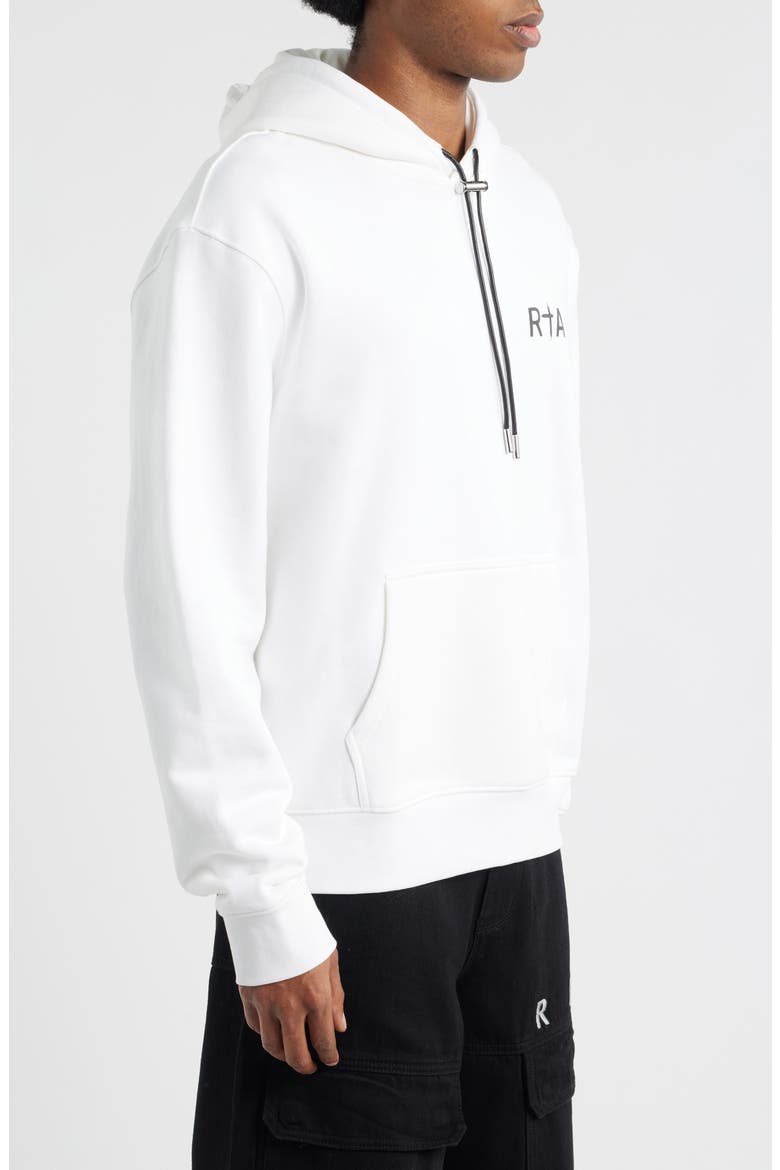 Dion Cross Logo Graphic Hoodie, Alternate, color, WHITE BLACK CROSS