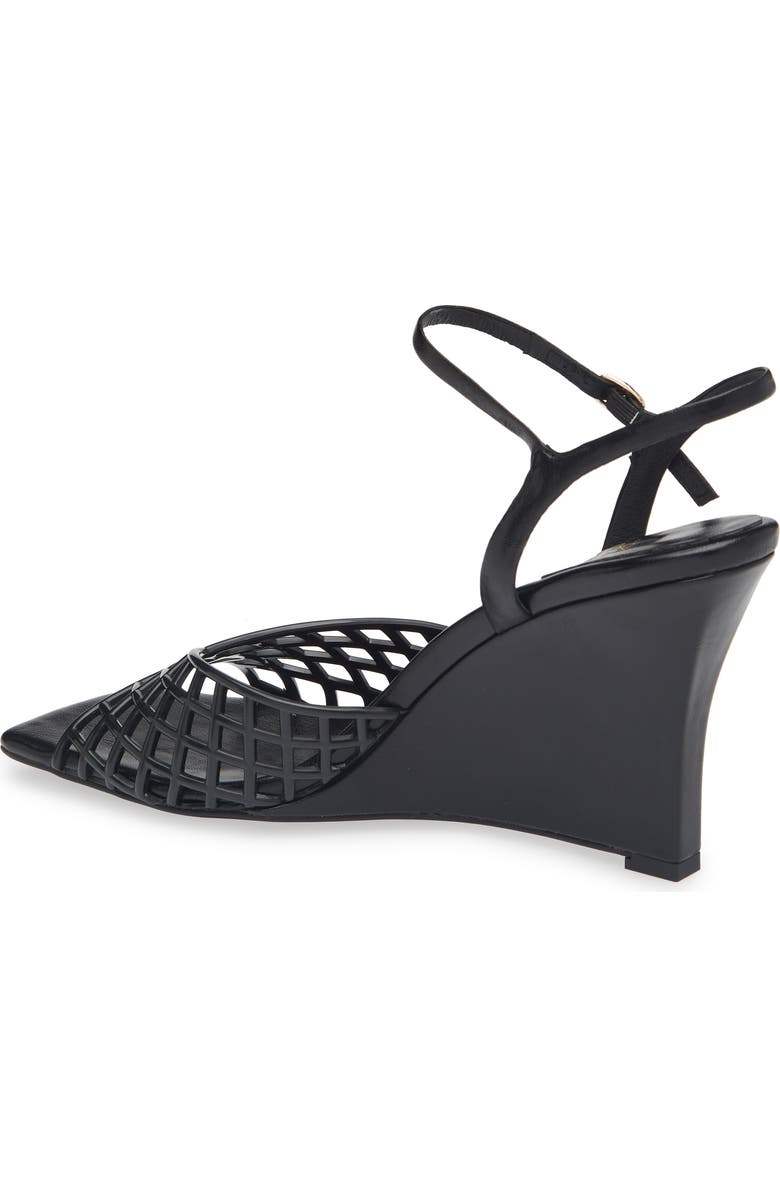 Jeffrey Campbell Bop-It Wedge Sandal, Alternate, color, Black