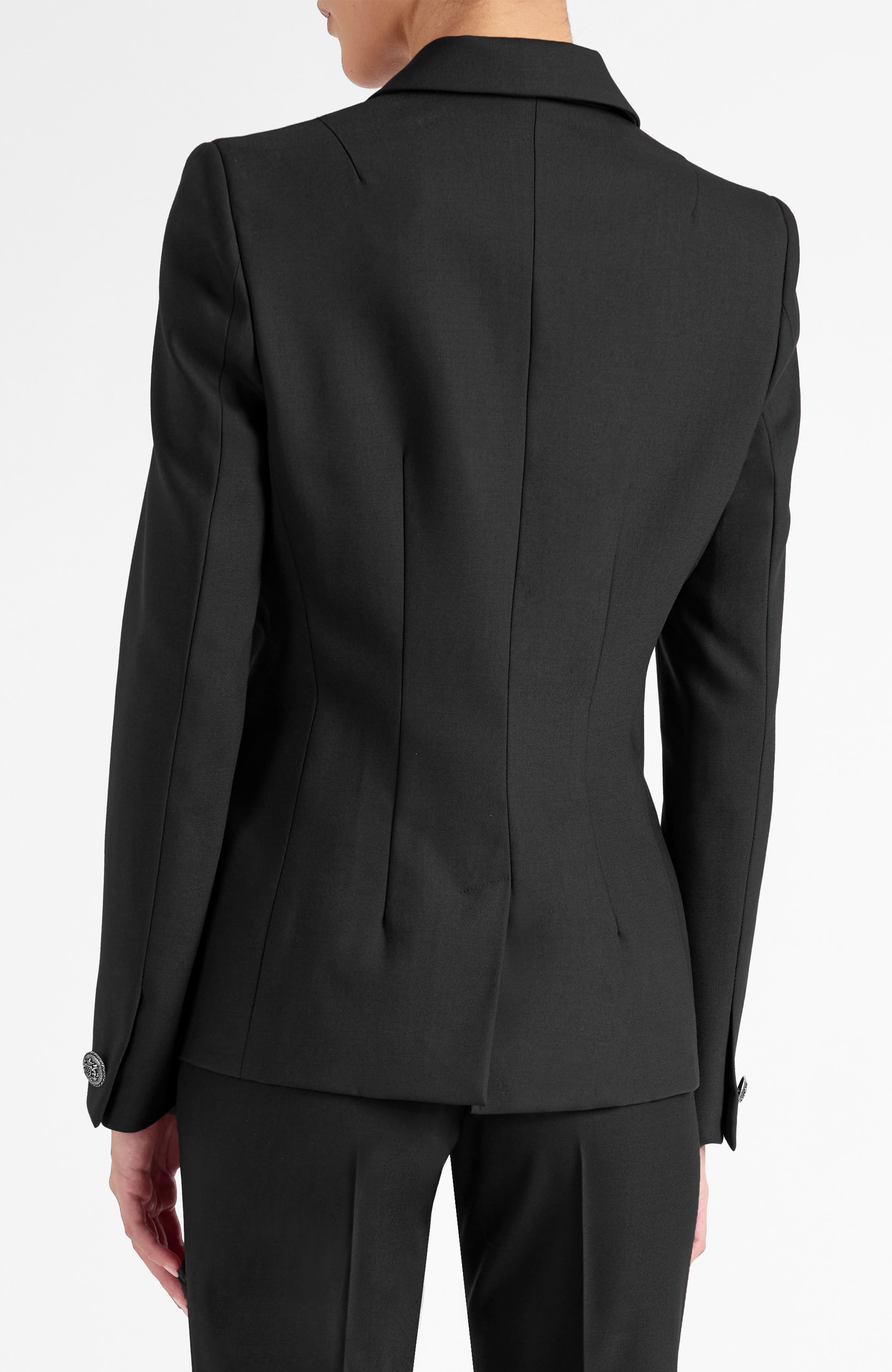 Quinn Double Breasted Jacket in Virgin Wool Stretch - image 2