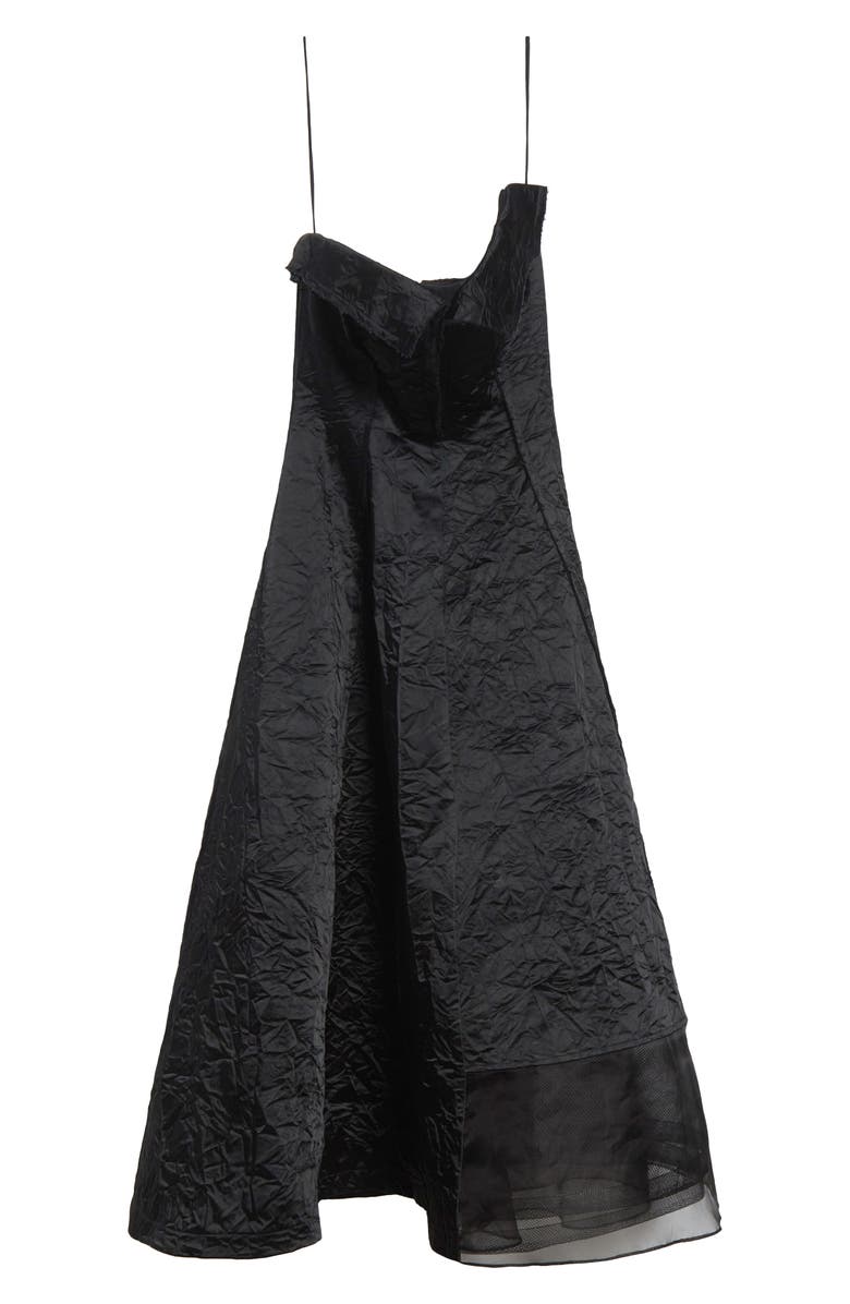 Jason Wu Collection Brushstroke Fray Jacquard Asymmetric Mixed Media Gown, Alternate, color,