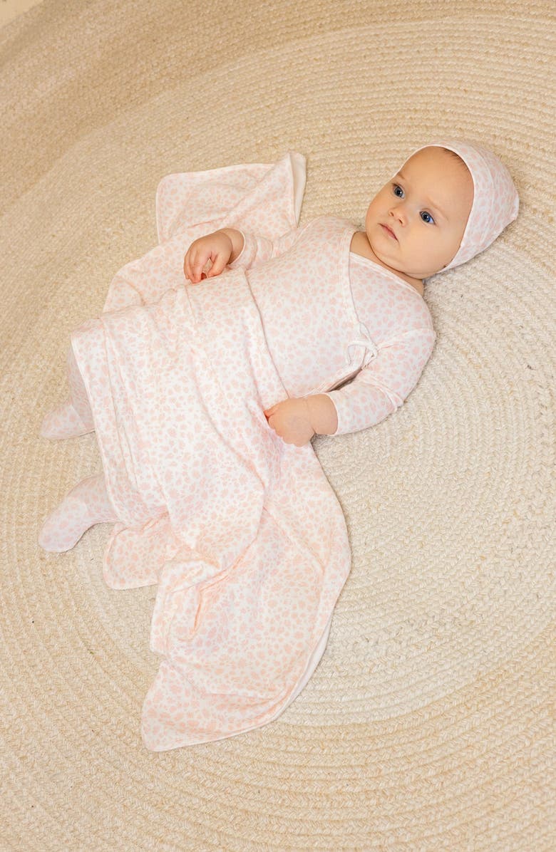 NoggiWear Floral Printed Wrap Footie, Alternate, color, Pink