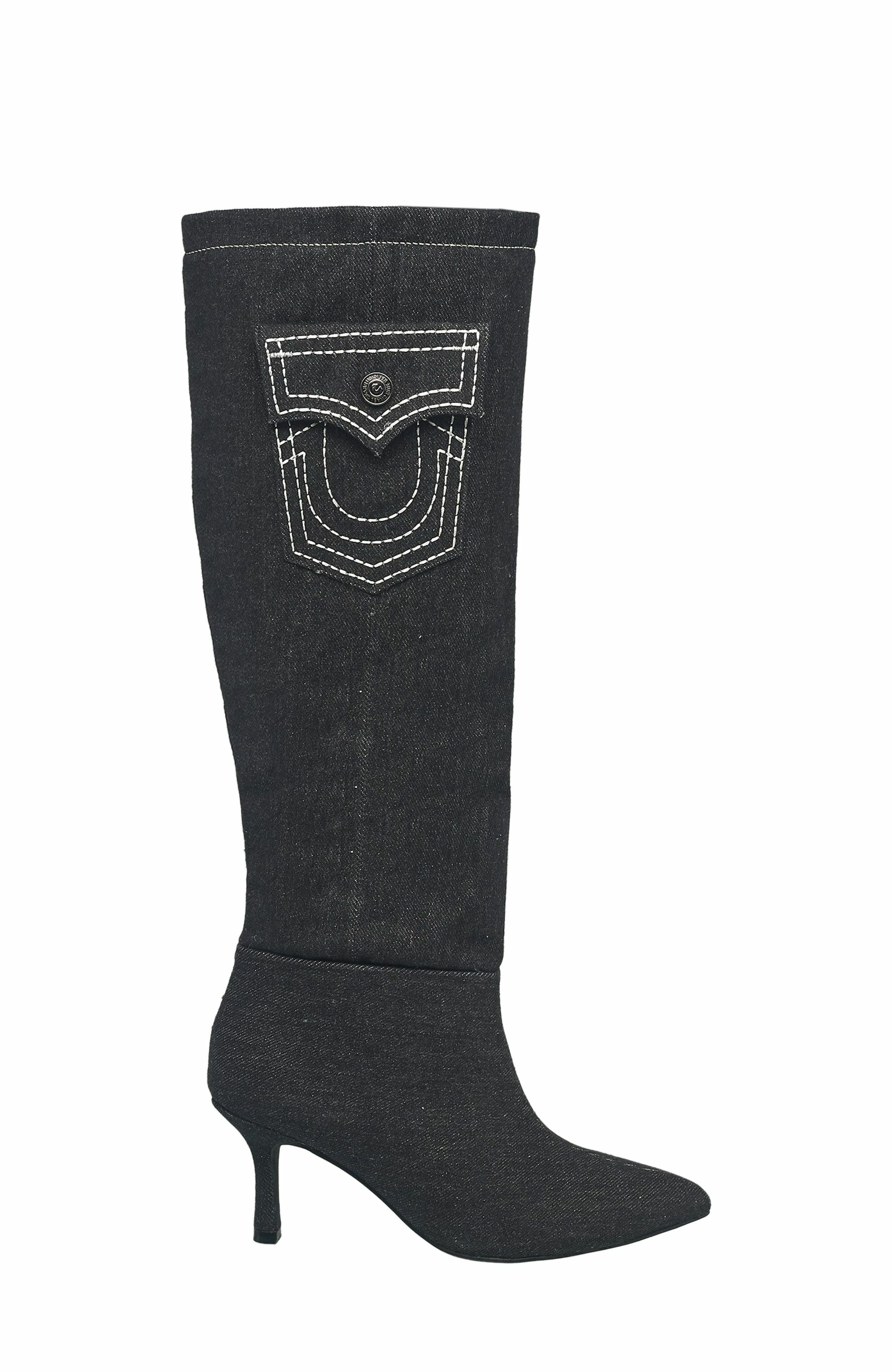 True Religion Tall Denim Boot, Alternate, color, 